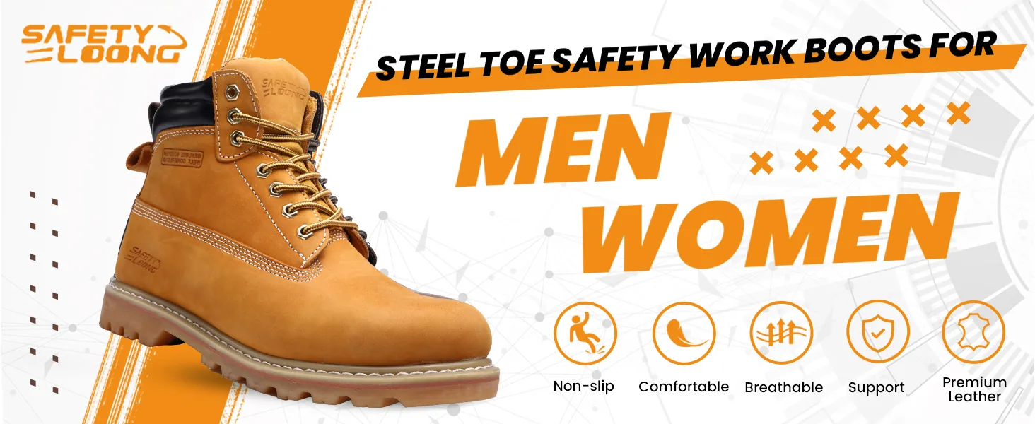 safety loong boots steel toe work boots content 0